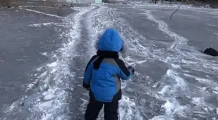 Child In Black Snow