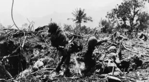 Pacific Theater Battlefield In Saipan