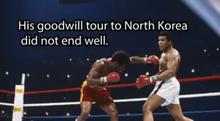 Leon Spinks Fighting Muhammad Ali