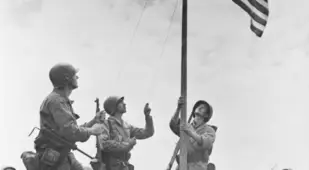 Us Flag Over Okinawa