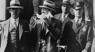 Vincent "Mad Dog" Coll Leaving Court
