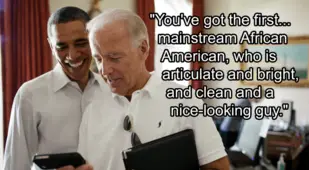 Joe Biden About Clean African Americans