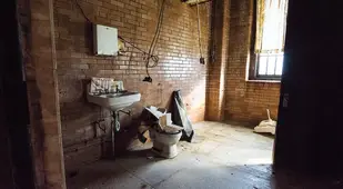 Abandoned Asylum Restroom
