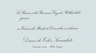 Backside Of Rothschild Party Invitation
