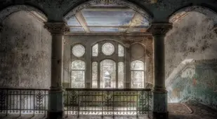 Beelitz Heilstätten Staircase From Upstairs