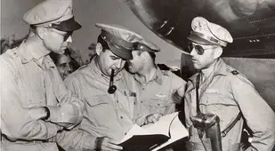 Operation Meetinghouse Lauris Norstad With Curtis Lemay And Thomas Power