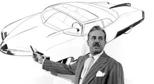 Raymond Loewy Presenting A Car
