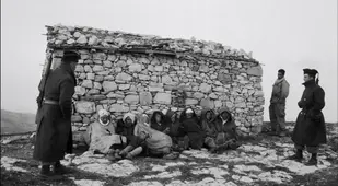 Algerian Prisoners Of War Against Wall