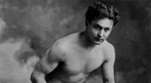 Harry Houdini In Black And White