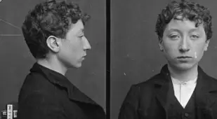 Alphonse Bertillon Mug Shot Of Young Person