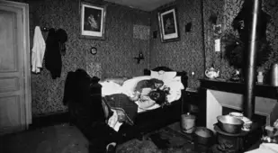 Grisly Alphonse Bertillon Crime Scene Photo