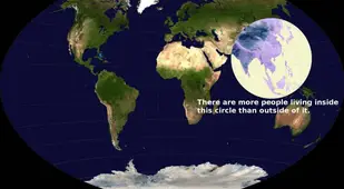 World Population Distribution Map