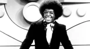 Don Cornelius At The Soul Train Podium