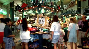 Vintage Mall Photo Of A Kiosk