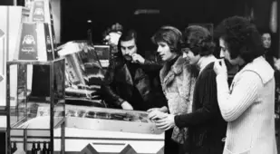I Camaleonti Playing Pinball