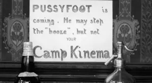 Pussyfoot Is Coming Sign