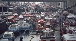 First Responders Outside The World Trade Center After The Bombing