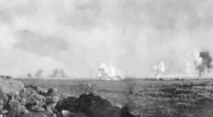 Front Line Around The Aisne