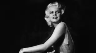 Jean Harlow In A Velvet Dress