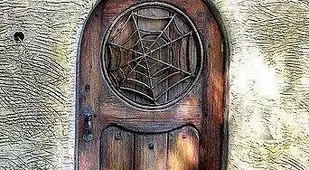 Cobweb Door At Spadena House
