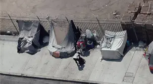 Birds Eye View Of Skid Row