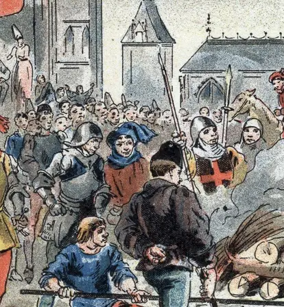 Joan Of Arc Being Burned