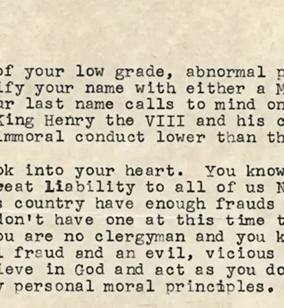 Martin Luther King Suicide Letter