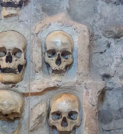Wall Of Eight Niš Tower Skulls