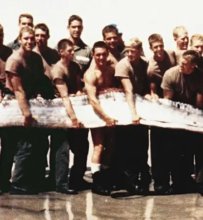 Navy Seals Holding Giant Oarfish