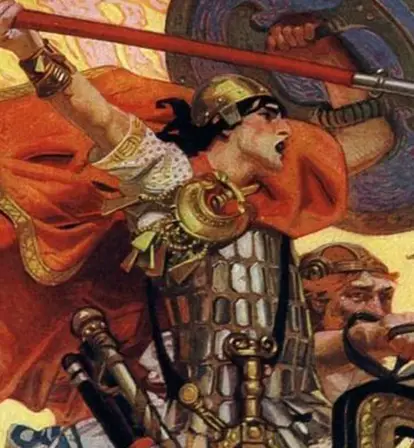 Illustration Of Cu Chulainn Featured