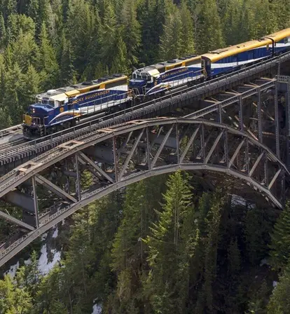 Rocky Mountaineer On Mountain Featured