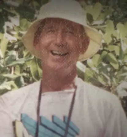 Don Lewis Holding A Coconut
