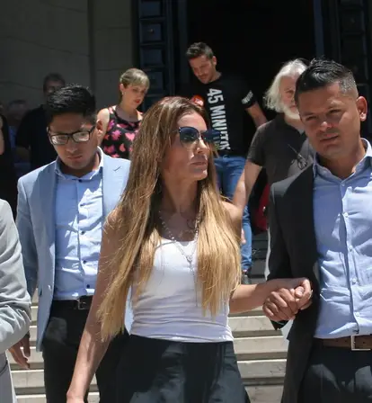 Natacha Jaitt Leaving The Courthouse