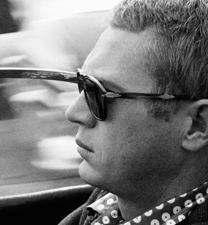 Steve Mcqueen Driving His Car