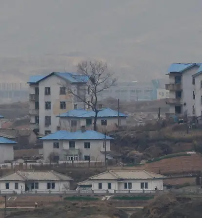 Empty Buildings In Kijong-Dong