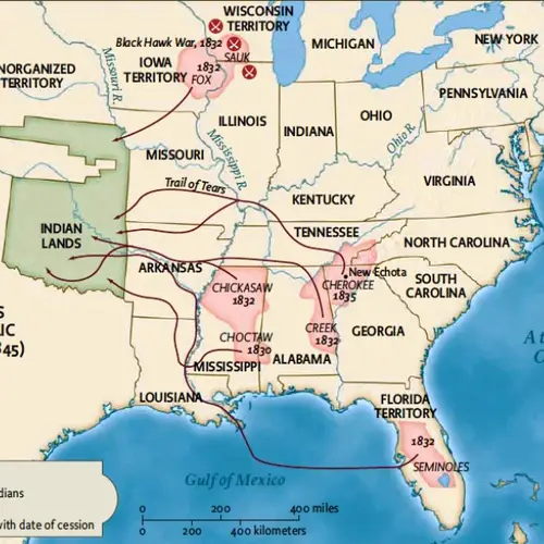 Mapping The Forced Removal Of Native Americans