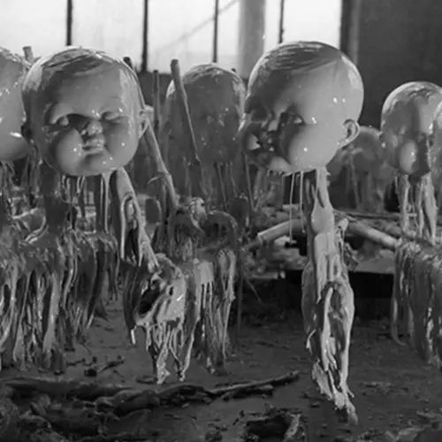 Vintage Photos Of Creepy Dolls And The Factories That Made Them