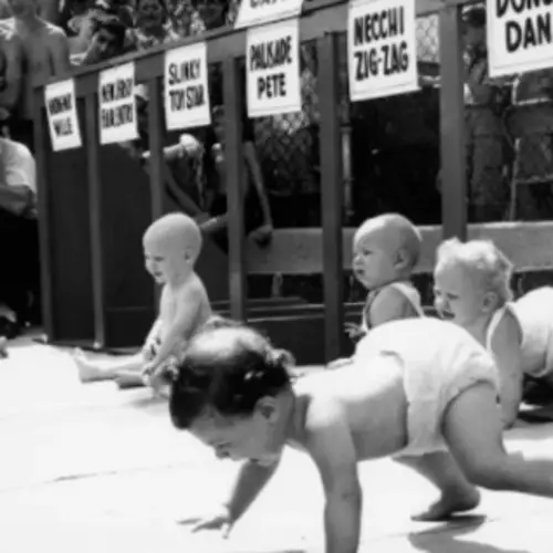 Vintage Baby Racing Photos That Are Both Adorable And Troubling