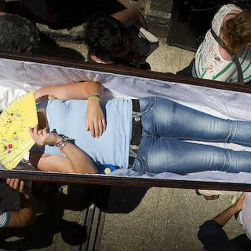 Inside The Spanish Festival Where Volunteers Are Paraded Around In Caskets