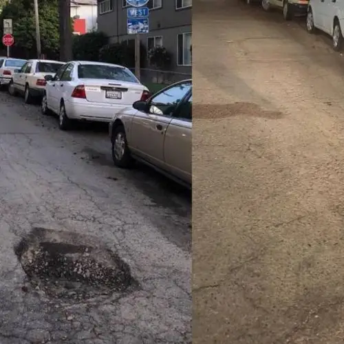 Anonymous Do-Gooders Are Going Around Oakland Fixing The City's Potholes