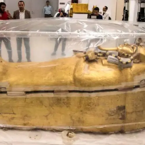 After 3,300 Years, King Tut's Coffin Leaves His Tomb For The First Time Ever