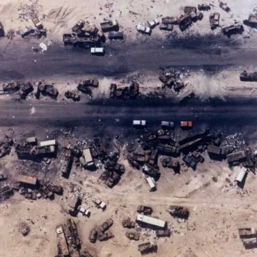 How A Stretch Of Road Between Kuwait And Iraq Became Known As The 'Highway Of Death'