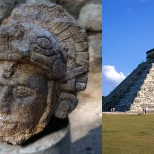 Archaeologists At Chichén Itzá Just Uncovered A Maya Warrior Statue With A Feathered Serpent Helmet