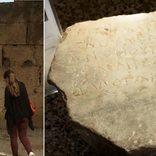 Archaeologist Identifies Ancient Roman Prison In Greece Using Graffiti Carved Into The Floor By Inmates