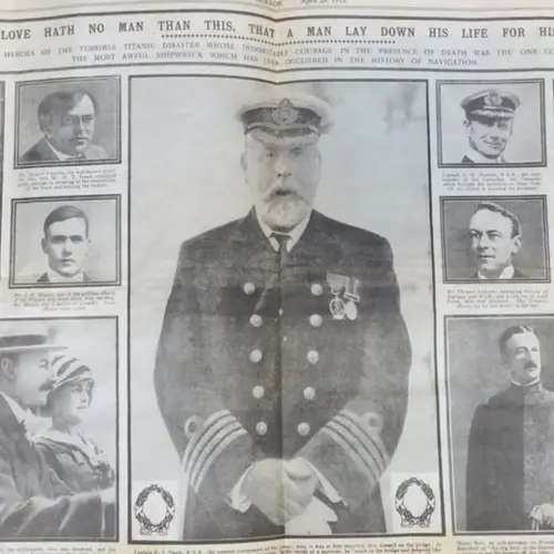 'Very Moving': Newspaper Covering The Sinking Of The Titanic Unearthed In A Wardrobe In England