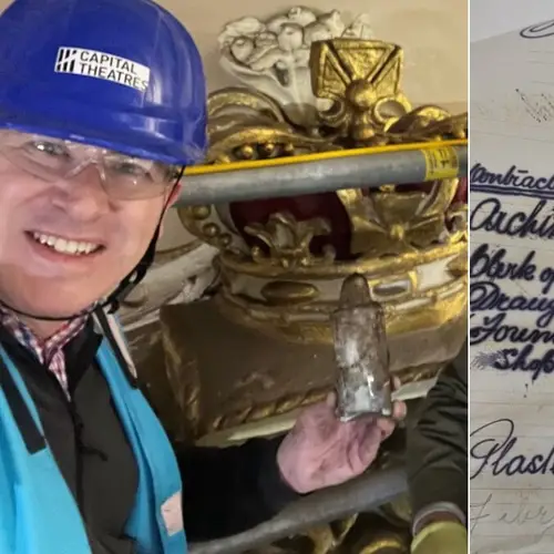 A Message In A Bottle From 1906 Was Just Found Hidden Inside King's Theatre In Edinburgh, Scotland