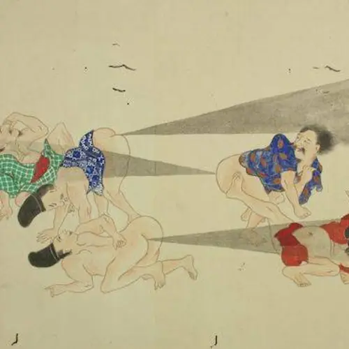 21 Classic Images Of Japanese Fart Battles From The 19th Century