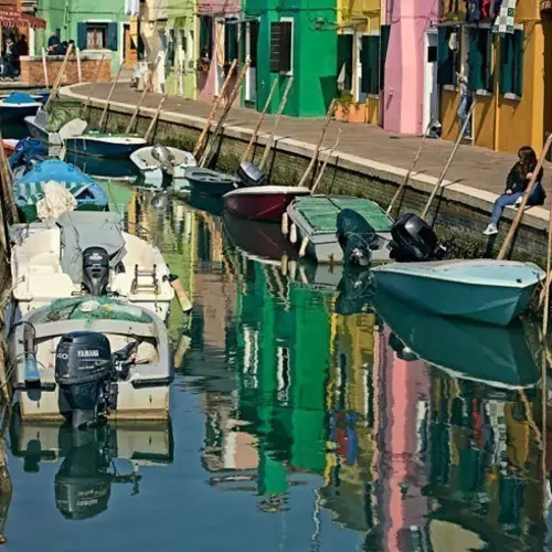The Rainbow Painted Island Of Burano, Italy