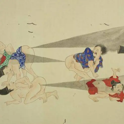 21 Classic Images Of Japanese Fart Battles From The 19th Century