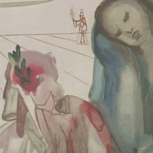 This Thrift Store Artwork On Sale For $10 Turned Out To Be A Signed Salvador Dalí Woodcut Print